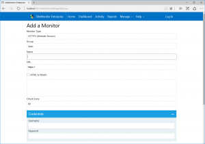 Add Host to monitor (web console)